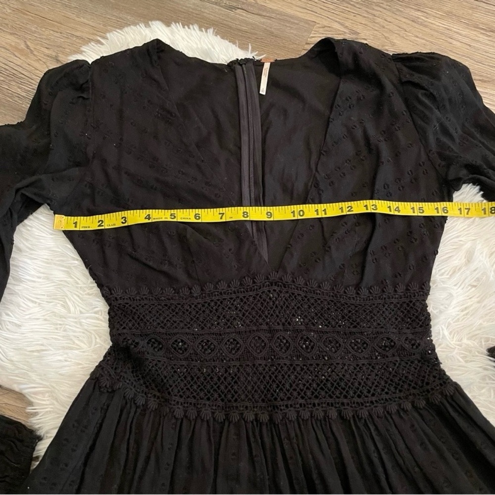 Free People The Delightful Dress Mini Crochet 0 XS Boho Date Night Valentine - Picture 8 of 11